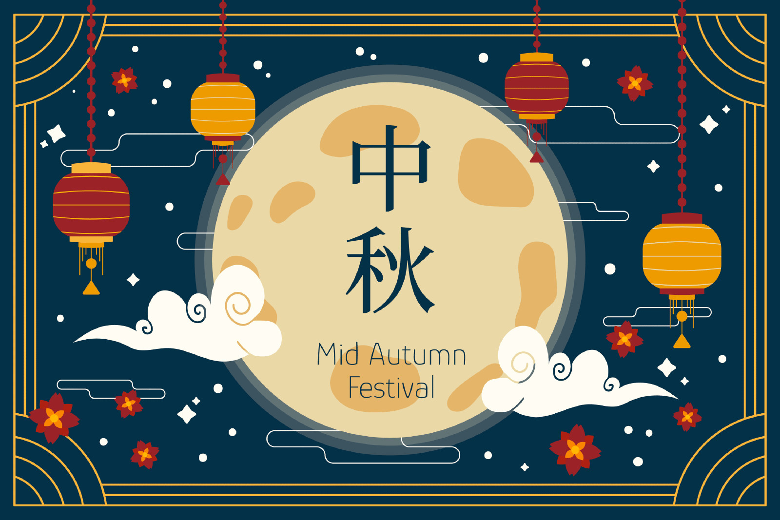 Pemberitahuan Hari Liburan Festival Mid-Autumn Cina 2024