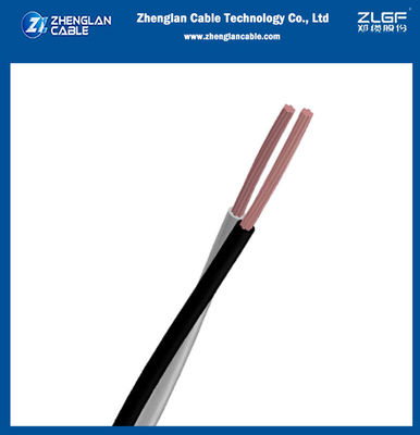 0,6/1KV Kabel Daya Dupleks Terisolasi PVC Tembaga Tegangan Rendah (CV) 2 Inti untuk IEC 60228; IEC 60227（CU/PVC）