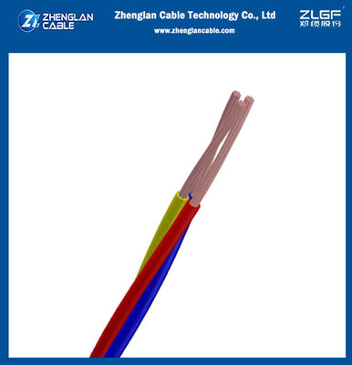 Kabel Daya Triplex (CV) Berisolasi PVC Tembaga Tegangan Rendah 0,6/1KV 3 Inti untuk IEC 60228; IEC 60227（CU/PVC）