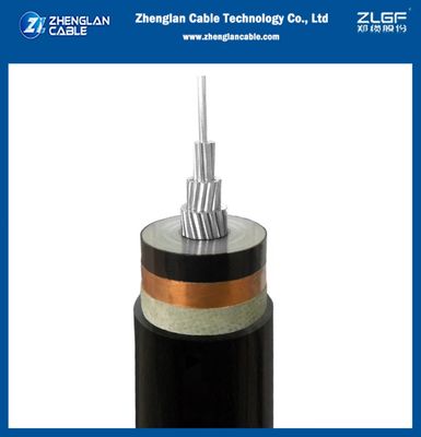 21/35kV Kabel Listrik Tegangan Menengah Kabel Aluminium Tidak Lapisan 1x185mm2 AL/SC/XLPE/SC/CTS/PVC IEC 60502-2