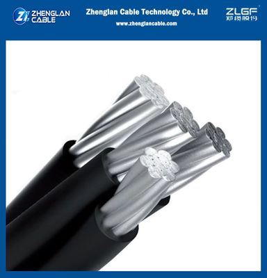 Kabel terisolasi atas 3Cx16+1x16sqmm AAC/XLPE+AAAC/XLPE 0.6/1kv ABC Kabel