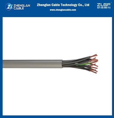 Kabel kontrol 10X4mm2 600/1kv Fleksibel Tembaga Konduktor PVC Terisolasi Dan Kabel Sheath Unshielded