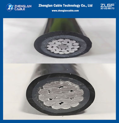 15KV 25KV 35KV Tegangan Rating Overhead Kabel Terisolasi Dengan Lapisan Dalam Hitam Dan Lapisan Luar HDPE