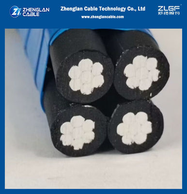 Overhead Insulated Aluminium Conductor 4X16 4X25 4X35 4X50 mm2 4 Core Low Voltage Aerial Bundled ABC Cable
