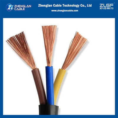 Kabel Fleksibel Multicore Berisolasi PVC Berselubung PVC IEC60227/BS EN 50525-2-11 3x2.5mm2 H05VV-F