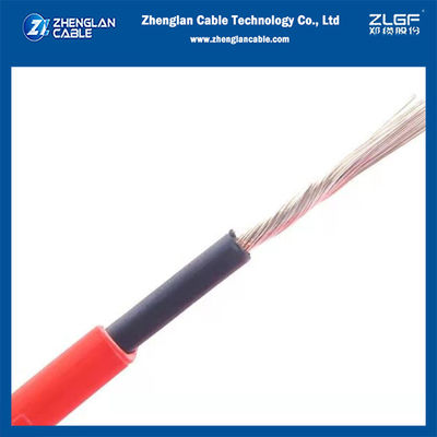 Single Core Solar Cable China Manufacturer TUV Disetujui 1x6mm2 Hitam & Merah