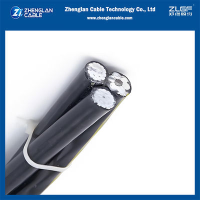 1KV ABC Kabel Triplex AAC/XLPE+ACSR/XLPE 2x2AWG+2AWG ASTM S76-474