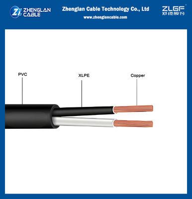 0.6/1kv XLPE Insulated PVC  Sheath 1~5 Cores RV-K  Copper Flexible Electrical Wire Cable