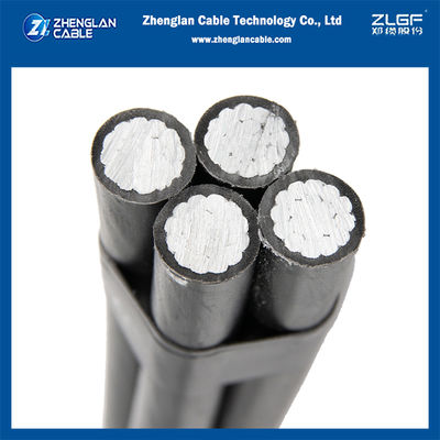 1KV Overhead Insulated Cable XLPE Insulated Aerial Bundled Cable 4x16mm2 NFC33-209 dari Pabrik