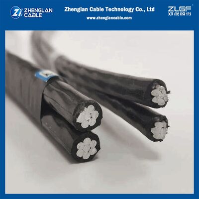 2x16mm2 0.6/1KV XLPE Insulated Overhead Bundled Cable Aerial Bundled Cable NFC 33-209