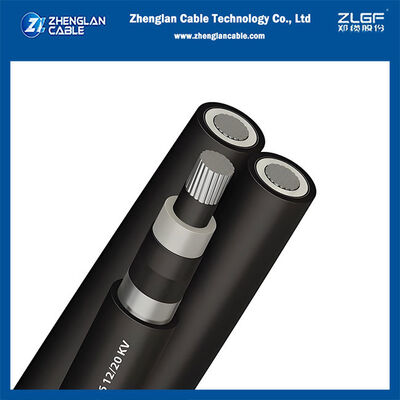 18/30KV 3x1x150mm2 Kabel aluminium tripolaire HTA torsadé XLPE isolé, gainé PE