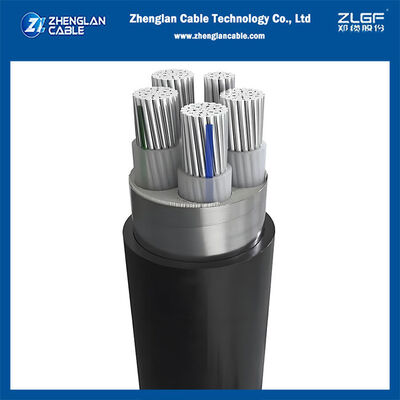 1KV 4x50+25mm2 STA kabel aluminium lapis baja XLPE berisolasi PVC berselubung IEC60502-1