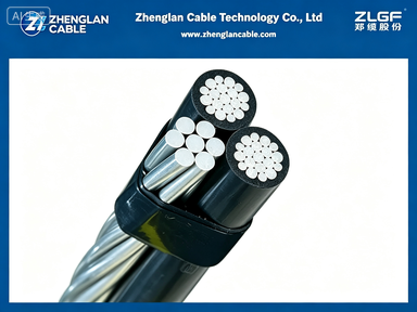 Kabel Drop Layanan Overhead Triplex 0,6/1kV AAC/XLPE+AAC/XLPE+AAAC 2X2+2AWG
