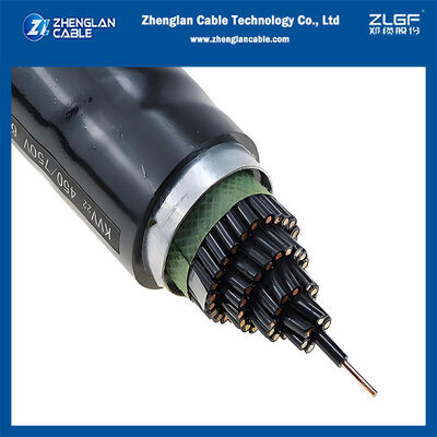 Kabel Kontrol Fleksibel Multicore Terisolasi PVC 450/750V IEC 60227 hingga 37 inti, 0,5 ∼6 mm2