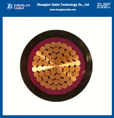 Kabel Grounding Inti Tunggal Tegangan Rendah LV NYY Konduktor Tembaga Isolasi PVC CU/PVC/PVC 1x120mm2 IEC60502-1