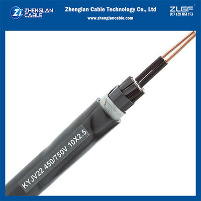 0.6/1kV XLPE Kabel Kontrol Terisolasi Konduktor Tembaga Berselubung PVC - Kabel Kontrol Lapis Baja untuk Pembangkit Listrik