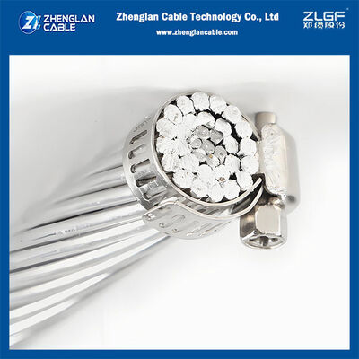 Konduktor Telanjang Overhead ACSR Kekuatan Umum untuk Transmisi Daya - Kabel Saluran Overhead Bertulang Baja Konduktor Aluminium ASTM B232 IEC 61089