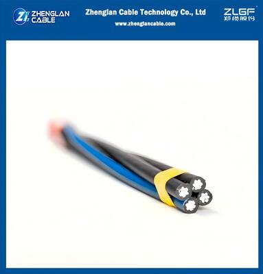1kv Overhead Bundled Power Cable 3×95+50mm2 AAC/AAAC XLPE Kabel distribusi daya overhead terisolasi untuk tugas berat