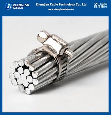 Konduktor Udara ACSR RAVEN Telanjang 1/0 AWG AL: 6/3.37 ST: 1/3.37 konduktor udara aluminium bertulang baja