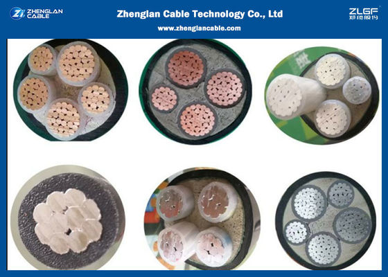 0.6/1kV Kabel LV CU/AL, Kabel Daya Lapis 3 Inti (AL/CU/N2XB2Y) Penampang Nominal 3*25~3*400mm²