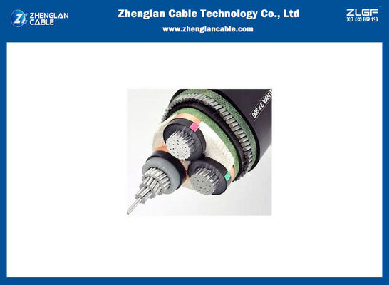 3 x 185mm2 XLPE Terisolasi SWA Armor MV Kabel Listrik