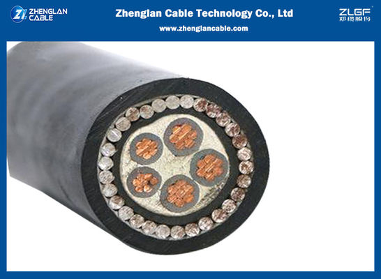 5x25sqmm Flame Retardant LSZH kabel listrik SAW armor XLPE isolasi Tembaga Kabel IEC60502-1