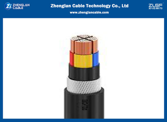 LV 16 Sqmm 4 Core Aluminium Armored Cable CU/XLPE/SWA/PVC ISO 9001 2015