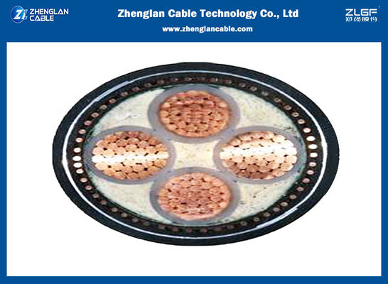 0.6/1KV 4 Core Low Voltage XLPE PVC Kabel CU/XLPE/PVC 4x50sqmm IEC60502-1