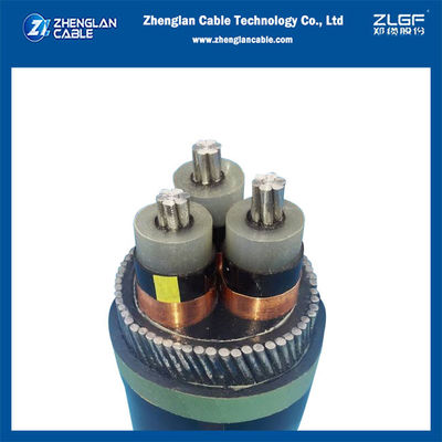 6-35KV Kabel Aluminium 3 Inti Al/SC/XLPE/SC/CTS/PVC VDE0276/IEC 60502 Bagian 2