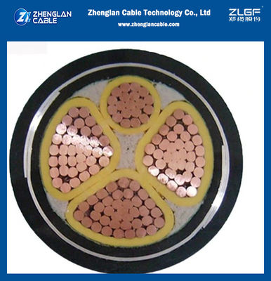 Multicore STA Armored Underground Power Cable 0.6/1KV 3/4/3+1 Inti tahan api